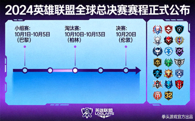 2024英雄联盟全球总决赛赛程正式公布新闻配图
